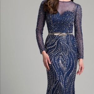 Blue  Long Dress